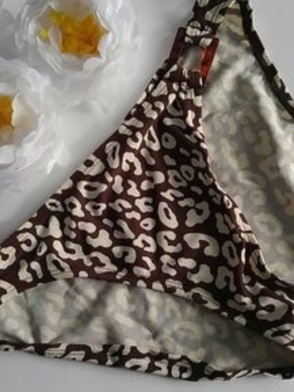 Issac Mizrahi SZ S Leopard Print Bikini Bottom
